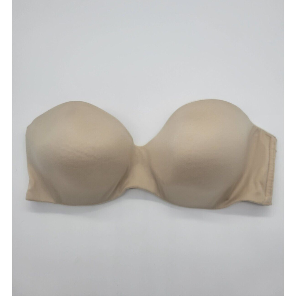 Maidenform Underwire Bra Size 34D Self Expressions Beige Strapless